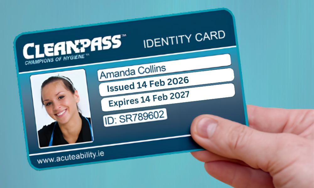 CLEANPASS certified graduate ID card